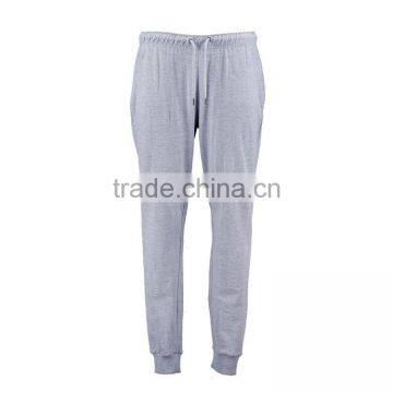 Gray Plain Cotton Pique Joggers Men Sport Trousers Custom Design photo-4