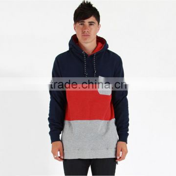 Cheap long length hoodies chest pocket hoodie,hoodie multi color