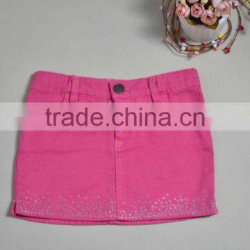 High quality kids shorts pink diamond embellished for baby girls