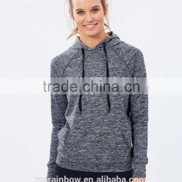 Lightweight Womens Raglan Long Sleeve Gym Pullover Hoodie Shirt Dry Fit Outdoor Performance Hoodie Jacket Sports wear