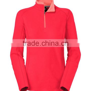 custom Quarter Zip Fleece Pullover for Women, half zipper polar fleece jacket custom with logo embroidery best wholesale