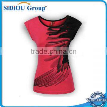 Slim Fit 3D Printing T-shirt 100% Cotton Round Neck 3D T-shirt