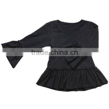 2016 Baby Names Factory Wholesale Ruffle Cotton Clothes Baby Shirts Ruffle Fall Boutique Clothes photo-5