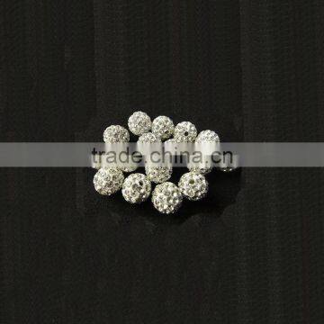 Bling Wedding Diamond Buckles - Rhinestone Buckles for Wedding Invitations Ribbon - Snowflake Rhinestone Buckle photo-3
