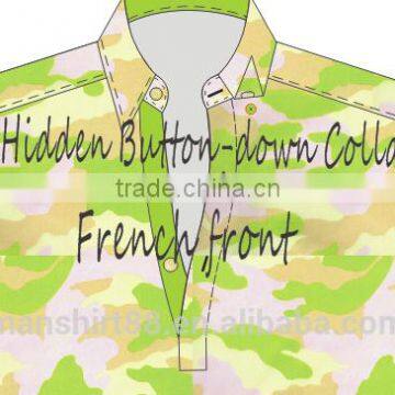 Designer Custom Half Placket Camo Shirt photo-3