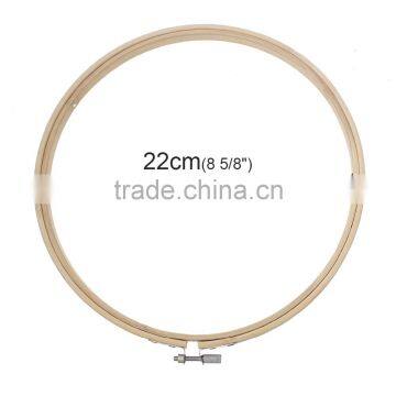 Cross Stitch Supplies Circle Round Natural Bamboo Embroidery Hoops Wood Wholesale photo-3