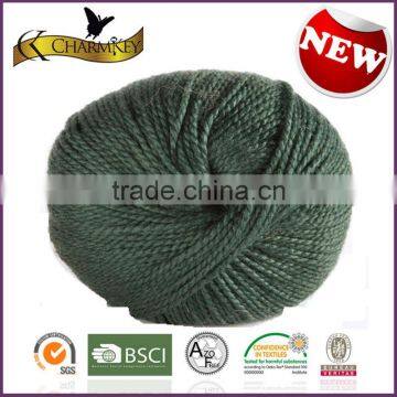 50% merino wool and 50% nature bamboo fiber blended solid color ball yarn