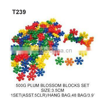 500 g Plastic Tang Han Button Shape Building Blocks Educational Toy