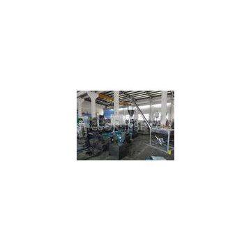 Bottle flake plastic recycling granulator with spiral charger feeding machine Single stage and screw