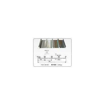 Q235 / Q345 metal floor decking sheet Zinc coating 60 - 275g/m2