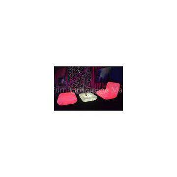 Single Color nightclub lounge furniture lighted bar table and chair removable