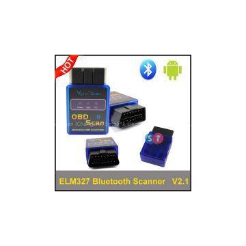Bluetooth V2.0 ELM327 OBD2 Scanner Support All OBDII Protocols