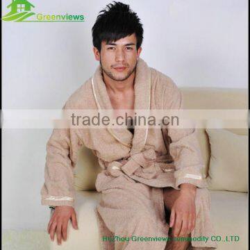 Cotton Custom Size Bathrobe Cotton Robes for Adults Terry Cotton Sleepwear photo-3