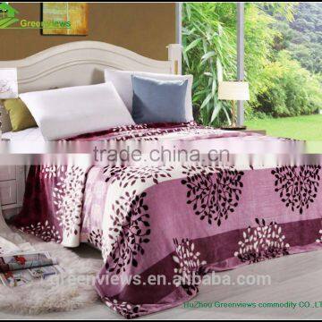 Best sell new design flannel fleece blanket 100 polyester flannel throw,raschal bedding set