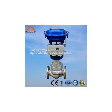 HCB Cage Type Double Seat Pneumatic Pressure Globe Control Valve