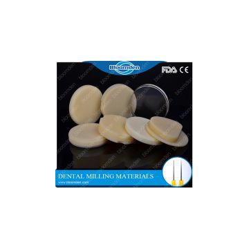 PMMA discs milling blanks for dental temporary restorations