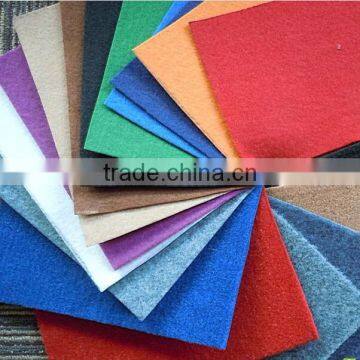 Chinese exhibition carpets 100% polyester nonwoven needle punched carpet