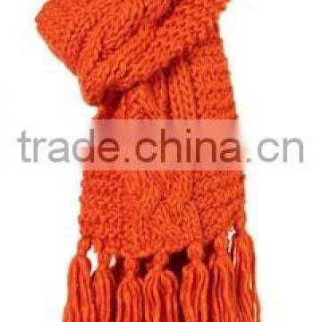 lady acrylic cable scarf