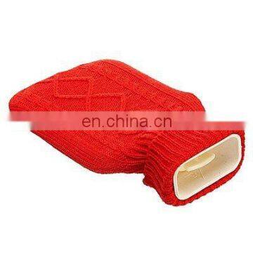 fashion 2012 pretty best selling acrylic jacquard cute knitted hot water bottle cover