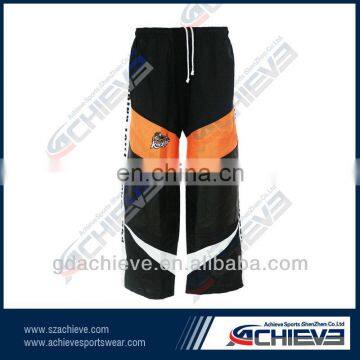 Sublimation black polyester cricket pants