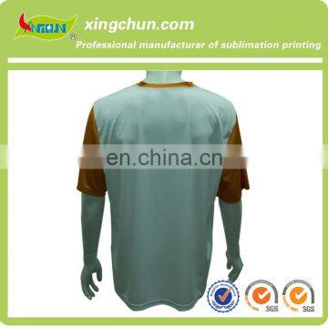 Wholesale National Style Men's V-neck Dye Sublimation Printed T Shirt Made in China photo-2