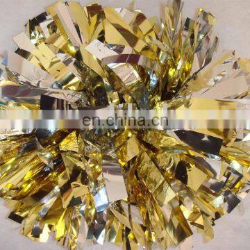 metallic cheer pom poms