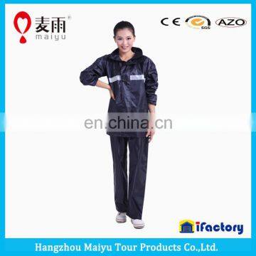 Maiyu 170T/90T/210T Polyester Firm Waterproof Breathable Rain Suit photo-2