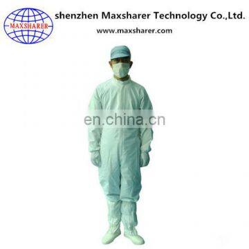 Maxsharer wholesale antisatic 5mm polyester esd jumpsuit for cleanroom workwear C0101