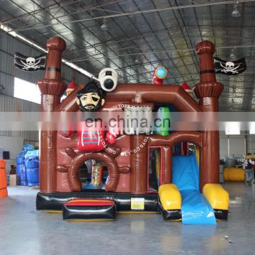 Wholesale inflatable pirate ship jumping bouncer combo