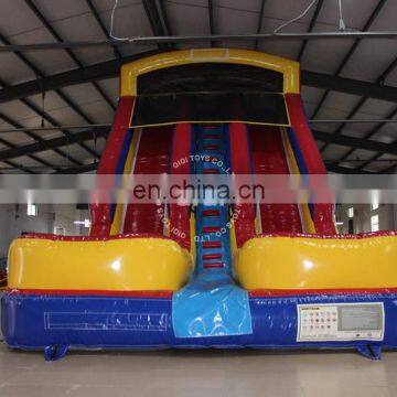 QIQI double used inflatable water slide with pool