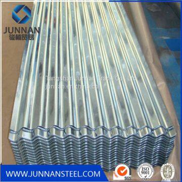 Corrugated galvanized steel roofing sheet