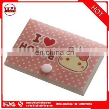 Hot Selling Professional Custom printing PP plastic box with button