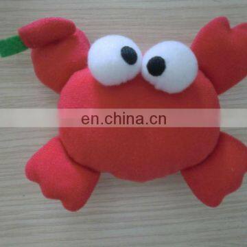 High quality stuffed plush crab toys export to singapore for promotion