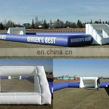 Inflatable human soccer playground