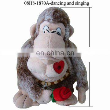 Lovely Orangutan with Rose! Plush Singing and dancing Toy! BEST PRICE!