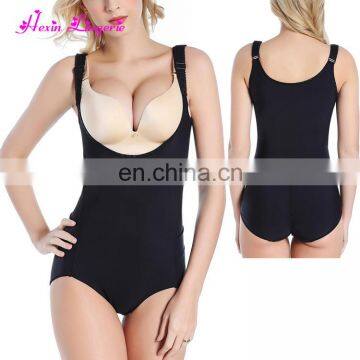 Discount plus size Smoothing Solid Black Bodysuit Women Sxy