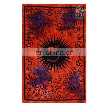 Indian Tapestry Om Peach Peach Color Throw Single Beach Cheap Wholesale Indian Tapestry