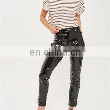 2017 Fashion Women Stripe Roll Back Crop Tops Wholesale photo-3