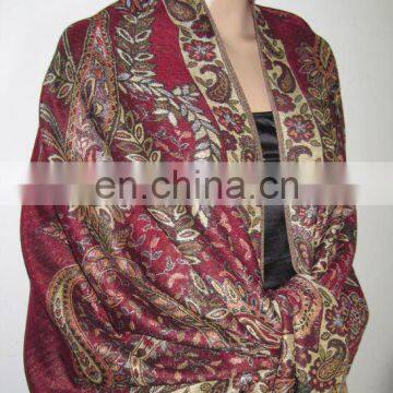 shawl warm keeping triple layer weaving pashmina hijabs