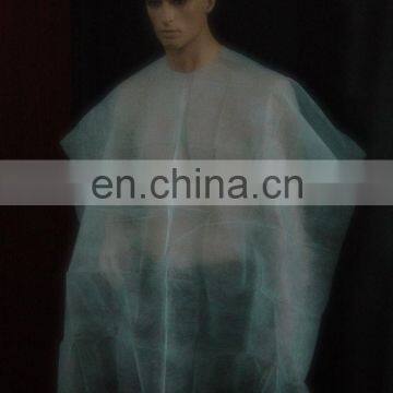 disposable nonwoven salon poncho coat for hair dressing