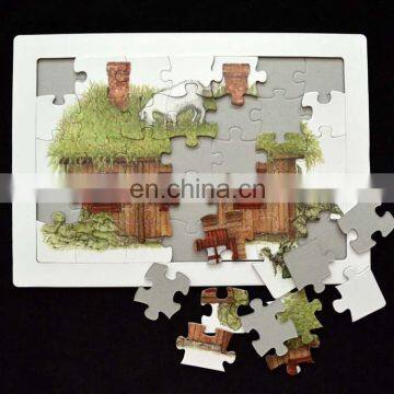 Full color printing custom design A4 cardboard puzzle jigsaw