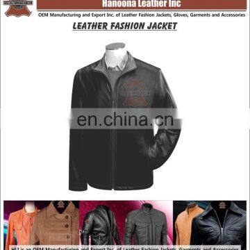 Leather Jacket, men's leather jackets with stand up collar