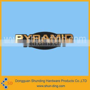 Hotsales Metallic Diamond cutting Golden Custom Logo Nameplate