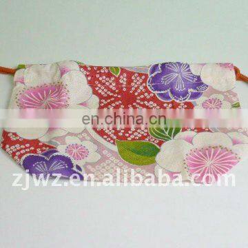 heat transfer print cute drawstring cotton bag