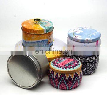 High quality customized models size travel scented candle tin