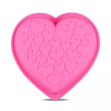 Sample Free Food Grade Silicone Cake Mould Baking Mould Tool Love Shape