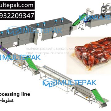 dates processing line dates washing drying heating vacuum packaging machine multepak