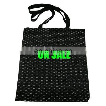 Heavy duty cotton canvas shopping tote bag