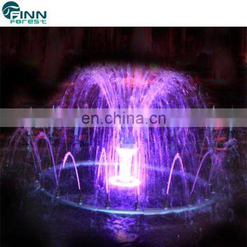 Guangzhou manufacturer diameter 6m colorful large outdoor water fountains