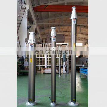 8m 25kg pneumatic vehicle mounted telescopic mast in brown color